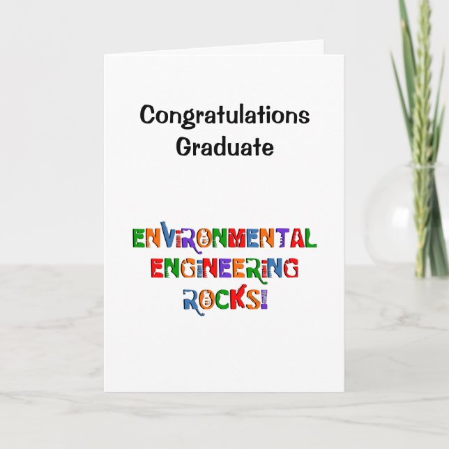 Carte de graduation de l'environnement Engineering (Devant)