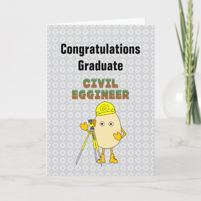 Carte de graduation de l'ingénieur civil egginéen (Devant)