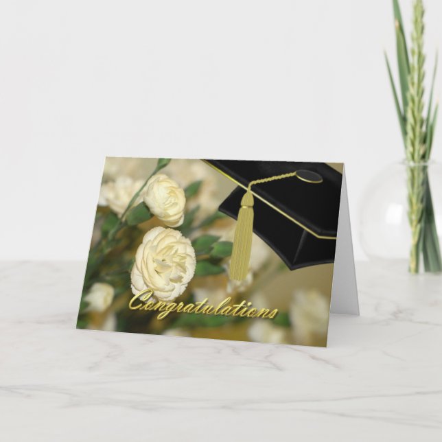 Carte de graduation des oeillets blancs (Devant)