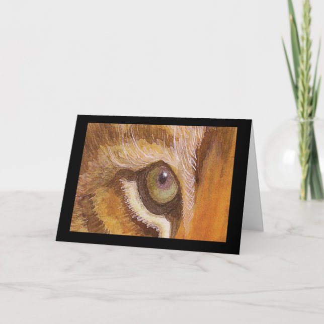 Carte de graduation des yeux de tigre (Devant)