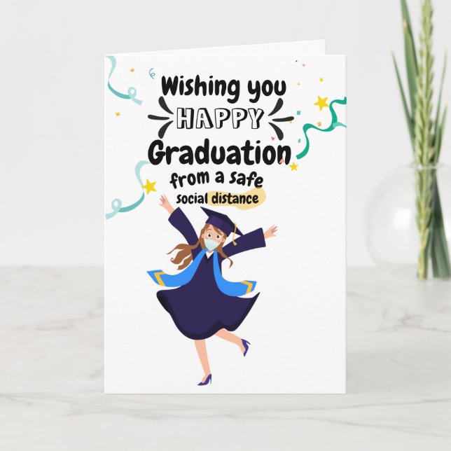 Carte de graduation en quarantaine (Devant)