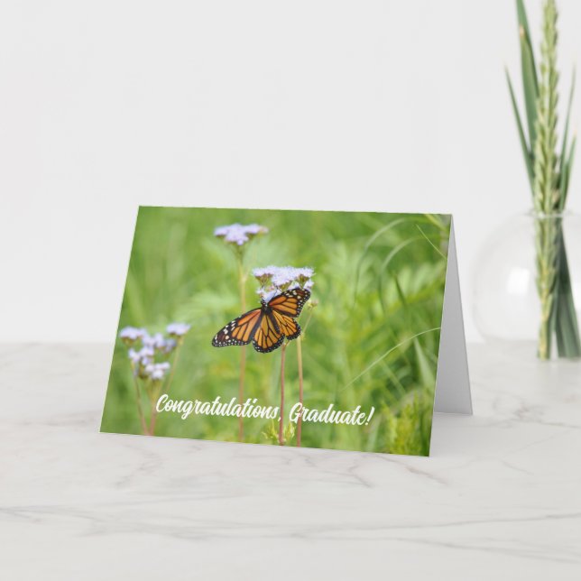Carte de graduation Monarch Butterfly (Devant)