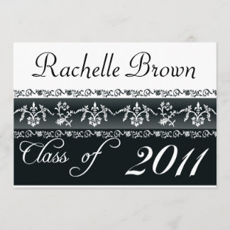 Carte de graduation noir et blanc 2011