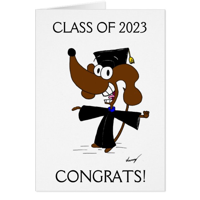 Carte de graduation personnalisable "Classe de 202 (Devant)