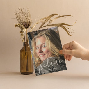 Carte de graduation photo verticale