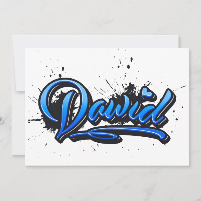 Carte de graffiti Dawid Heart Splash (Devant)