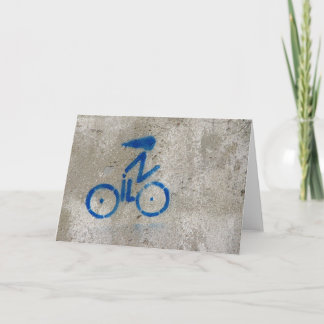 Carte de graffiti de cycliste