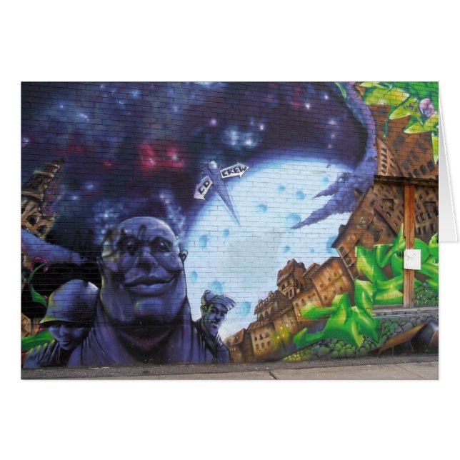 Carte de graffiti de Montréal (Devant horizontal)