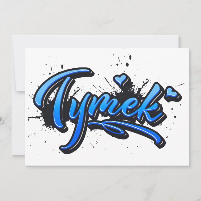 Carte de graffiti Tymek Heart Splash (Devant)
