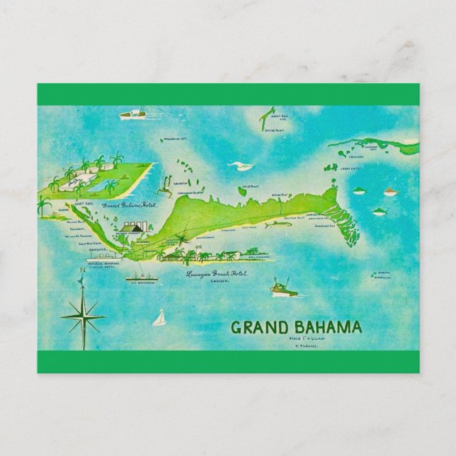 Carte de Grand Bahama (Devant)