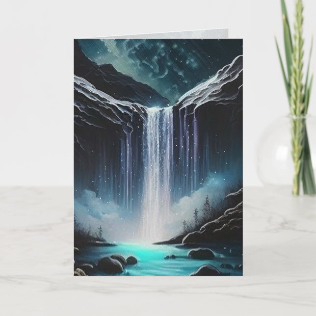 Carte de graphisme de cascade (Devant)