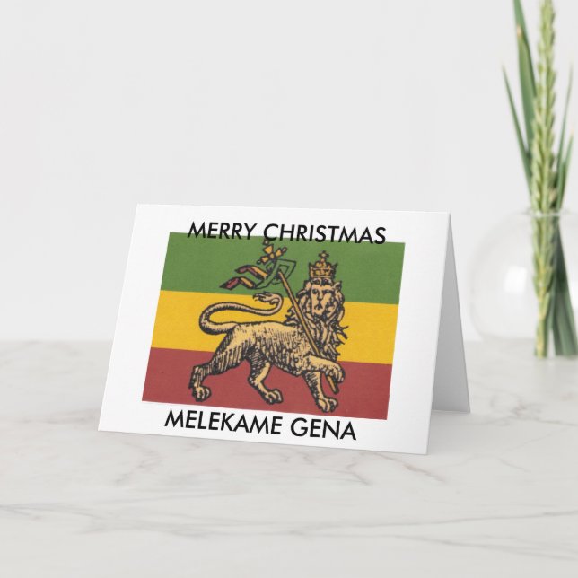 CARTE DE GREETING ÉTHIOPIENNE (Devant)