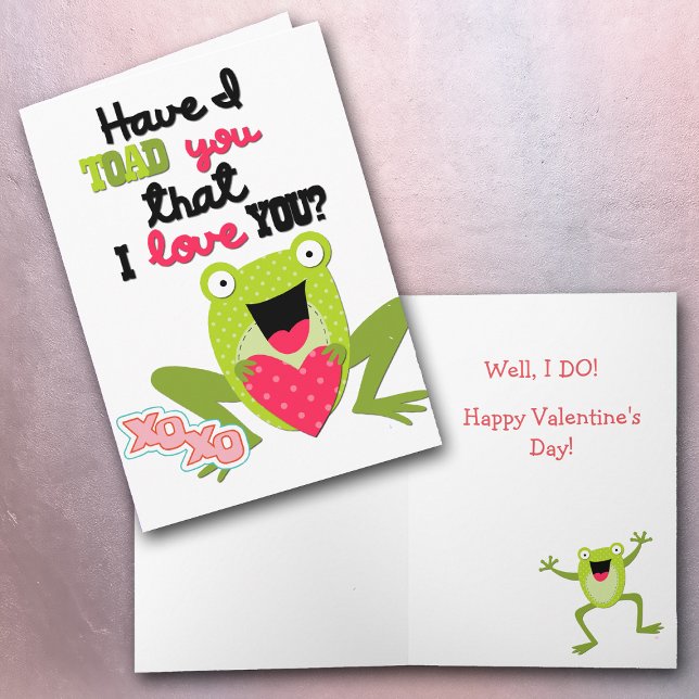 Carte de grenouille de Valentine d'enfants (Créateur téléchargé)