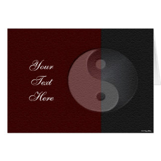 Carte de grès Yin Yang