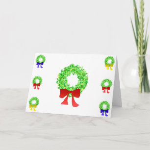 Carte de guirlande de Joyeux Noël