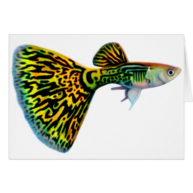 Carte de guppy de cobra de peau de serpent (Devant horizontal)
