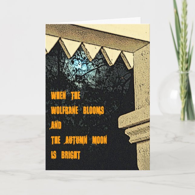 Carte de Halloween (Devant)