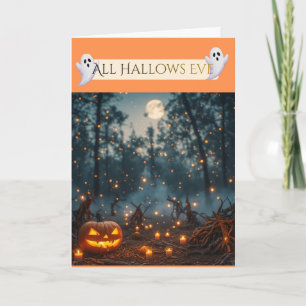 Carte de Halloween à célébrer