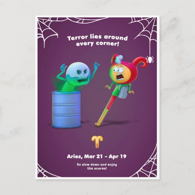 Carte de Halloween pour le Bélier (Devant)