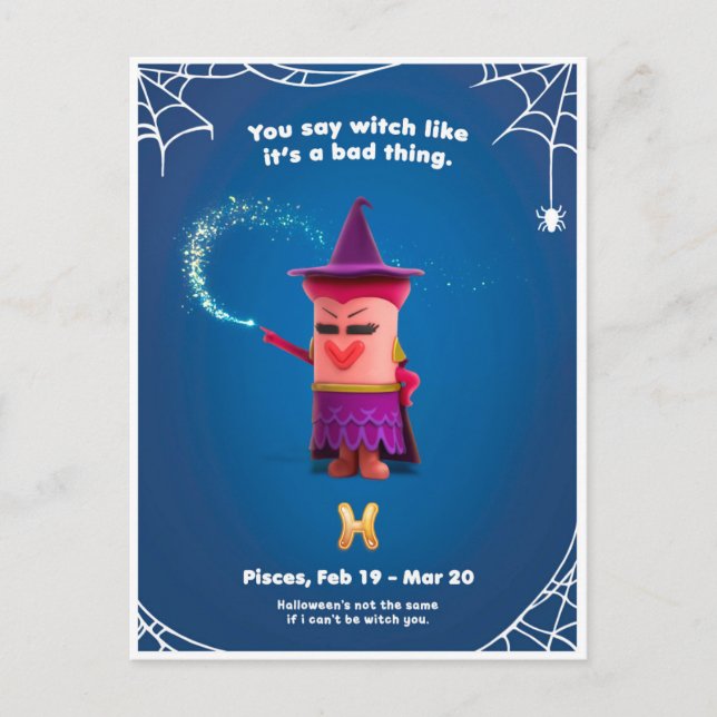 Carte de Halloween pour les Poissons (Devant)
