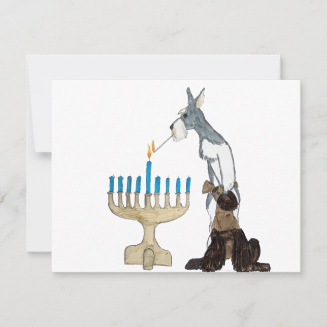 Carte de Hanoukka - de Chanukah (Devant)