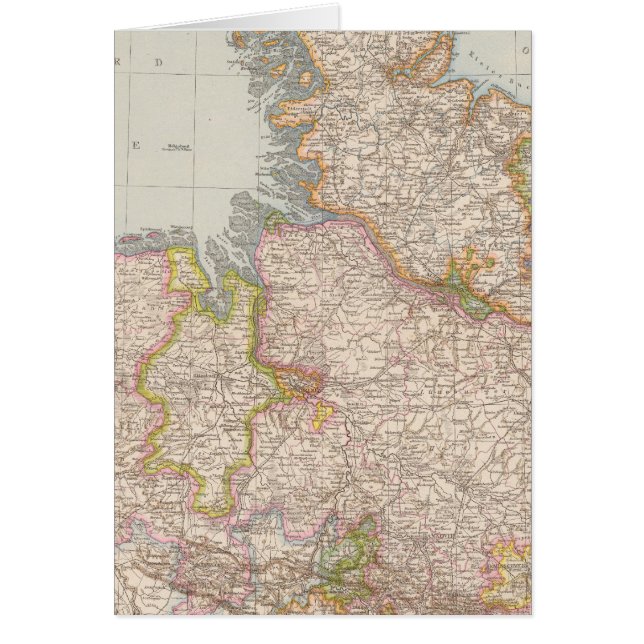 Carte de Hanovre, Schleswig Holstein, Allemagne du (Devant)