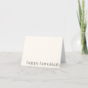 Carte de Hanukkah vierge noir et blanc moderne min