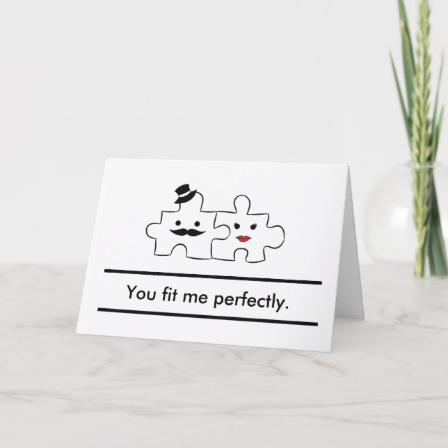 Carte de He&She de Valentines : Vous m'avez adapté (Devant)