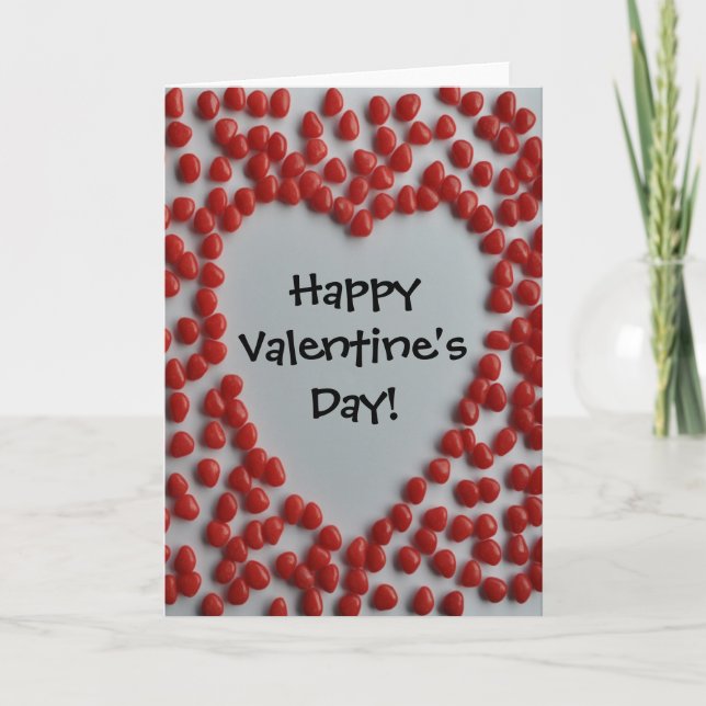 carte de heureuse Sainte-Valentin de coeur de (Devant)