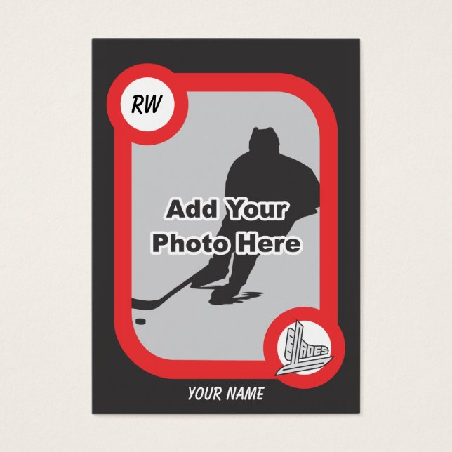 Carte de hockey rétro (Devant)