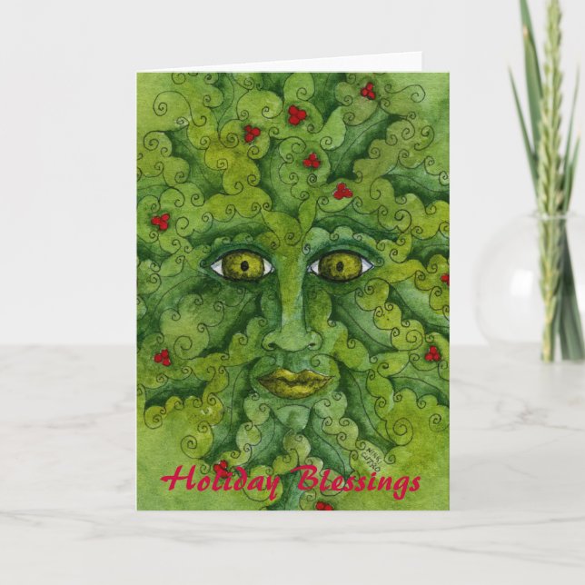 Carte de houx de Greenman (Devant)