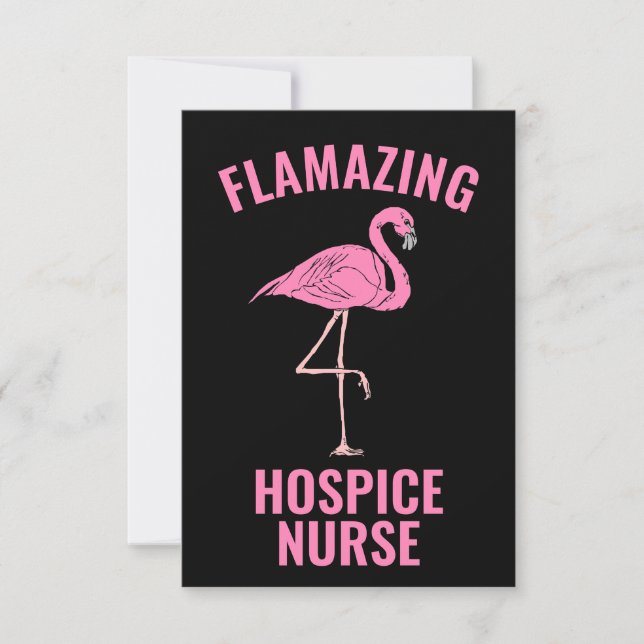 Carte de infirmière d'hospice Flamazing (Devant)
