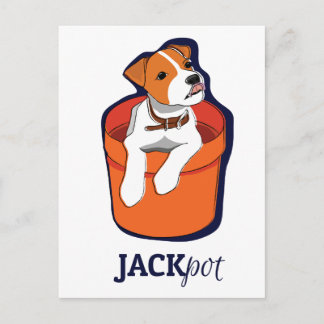 Carte de Jack Russell Terrier de "gros lot"