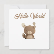 Carte de jalons de bébé Petits amis de la forêt –