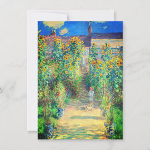 Carte de jardin à fleurs Monet