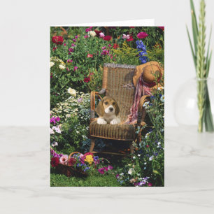 Carte de jardin de beagle