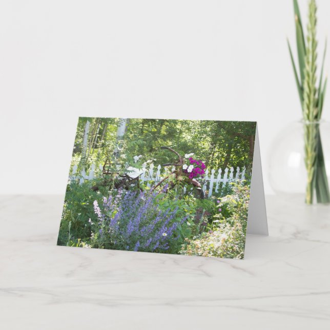Carte de jardin de bicyclette (Devant)