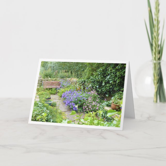Carte de jardin du chalet (Devant)