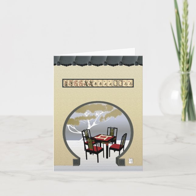 Carte de jardin Mah Jongg (Devant)