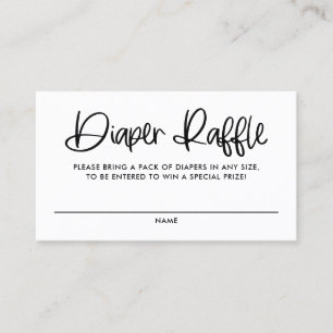 Carte de jauge de calligraphie moderne Black Cute