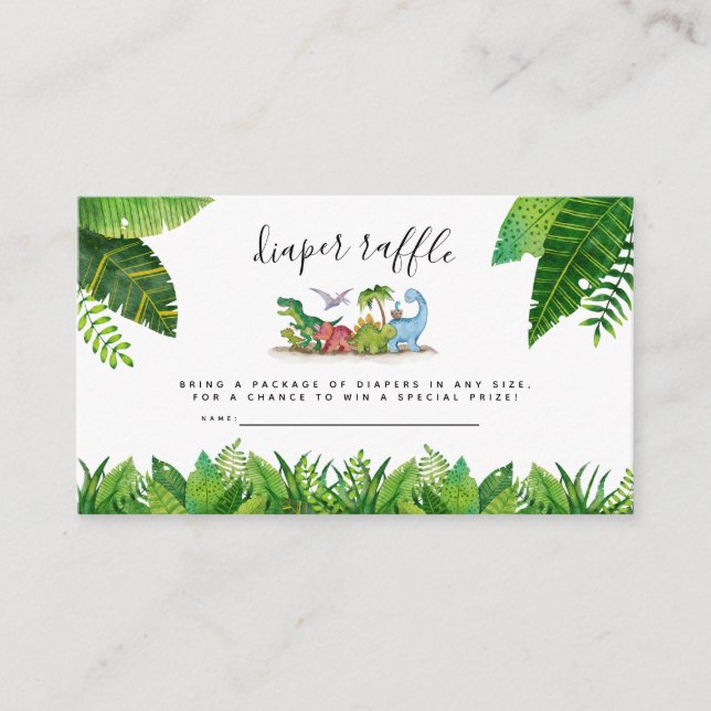 Carte de jauge de couches, Baby shower à thème Din (Devant)