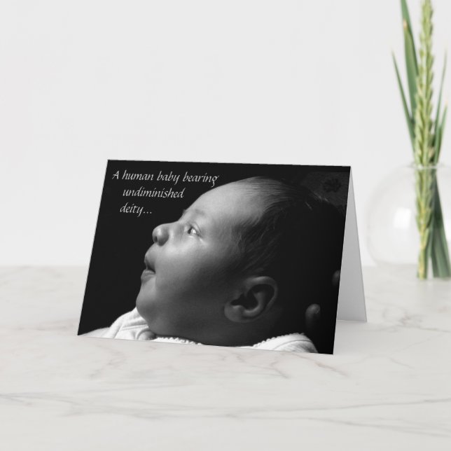 Carte de Jésus de bébé (Devant)