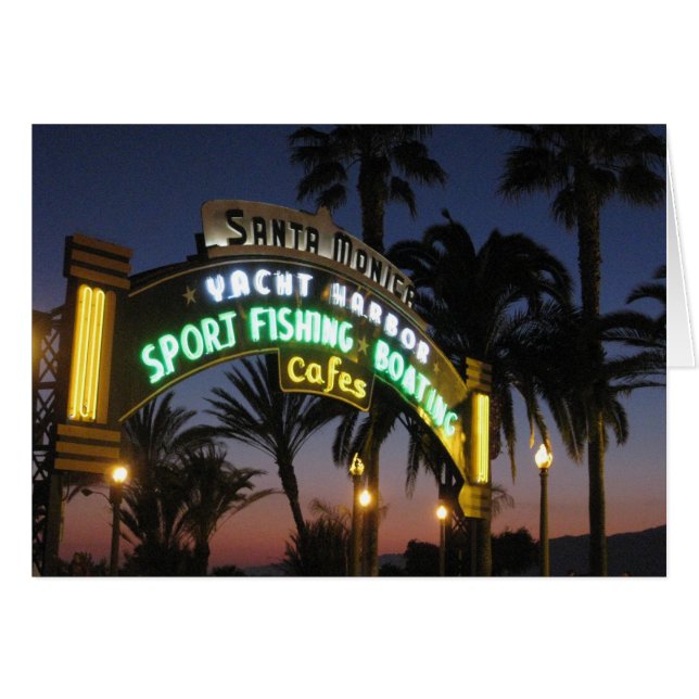 Carte de jetée père Noël Monica (Devant horizontal)