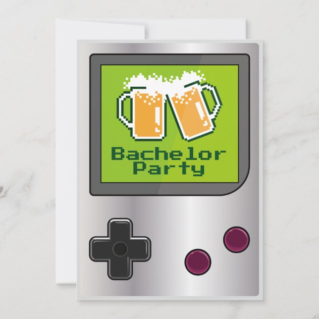 Carte de jeu à main cool bières Bachelor Party (Dos)