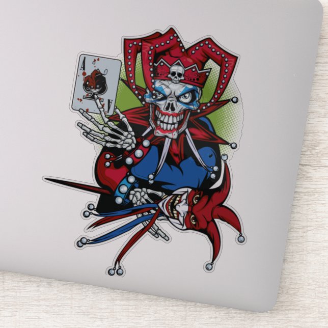 Carte de jeu, autocollant Joker (Détail)