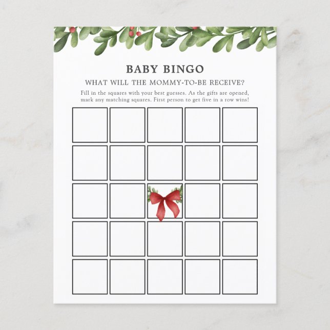 Carte de jeu Bingo Bingo pour bébé (Devant)