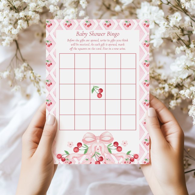 Carte de jeu Cherry Baby shower (Créateur téléchargé)