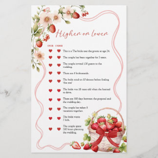 Carte de jeu Coquette Berry in Love Over ou Under
