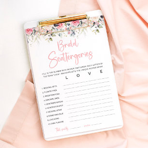 Carte de jeu de Baby Shower Floral Rose