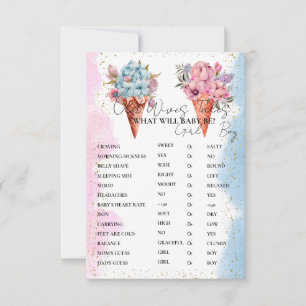 Carte de jeu de Baby shower WI-ves Tales